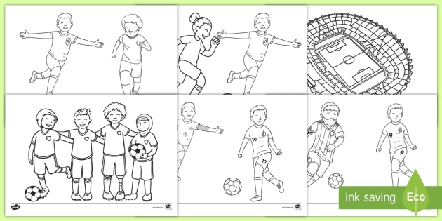 football art  create a football colouring  activity book