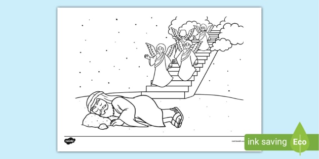 Jacobs Ladder Colouring Page