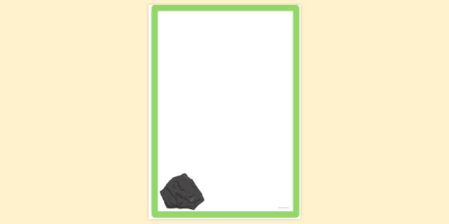 FREE! - Lump of Coal Page Border | Page Borders | Twinkl