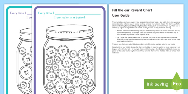 Fill the Jar Charts and Adult Guidance - help, advice, support