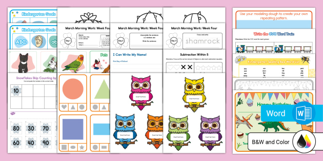 FREE Kindergarten Teaching Pack (Teacher-Made) - Twinkl