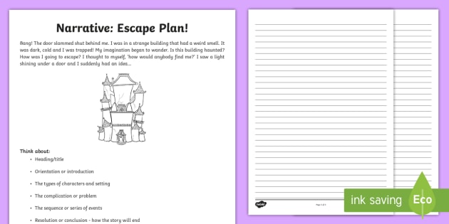 NAPLAN Style Writing Year 3 Or Year 5 Example Test Set 6 Narrative Text