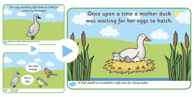 the-ugly-duckling-story-powerpoint-romanian-translation-romania