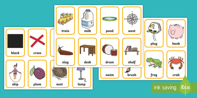 CCVC and CVCC Words Flashcards - Teaching Resource - Twinkl