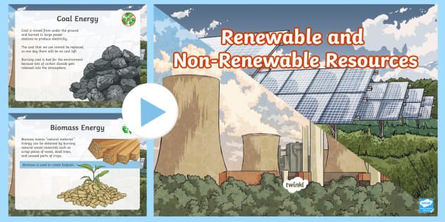 renewable and non renewable energy presentation