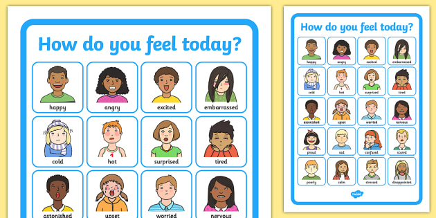 How Do I Feel Today? Emotions Chart - Teaching Resource - Twinkl