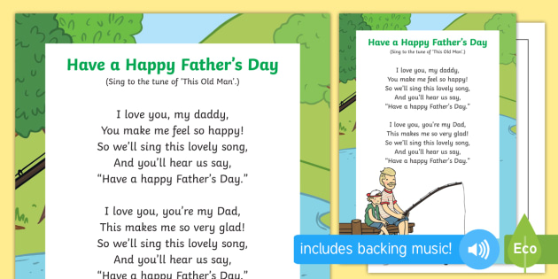 Download * NEW * Have a Happy Father's Day Song - EYFS, Early Years ...