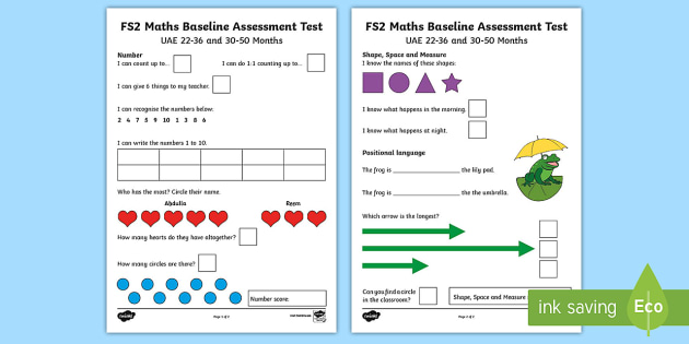 ey-22-36-months-and-30-50-months-maths-baseline-assessment-test