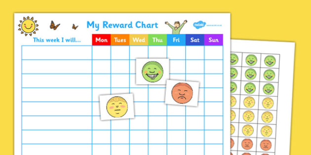 emoji reward chart for kids resources for parents