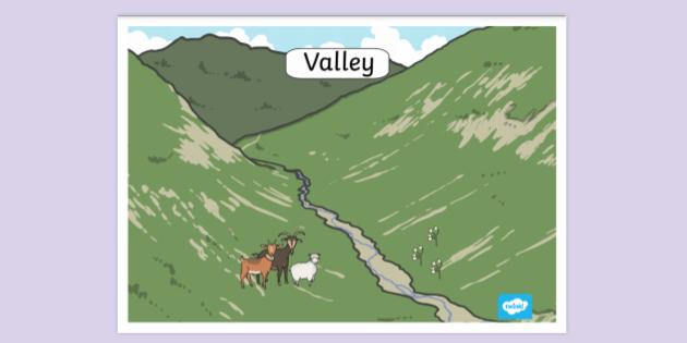 Valley Poster | Display Posters | Primary Resources