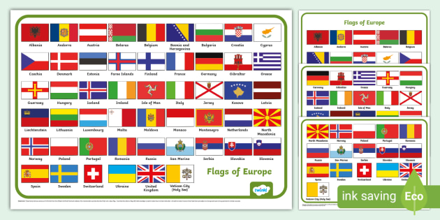 European Flags Quiz Worksheets (Teacher-Made) - Twinkl