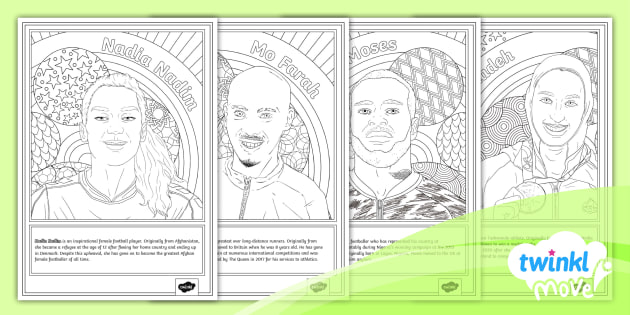 Refugee Week I Mindfulness Colouring Pages I Move PE