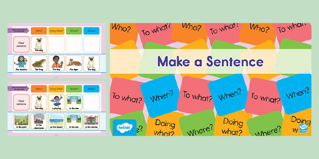 make sentence by presentation