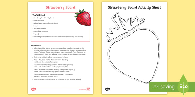 Strawberry Board Activity