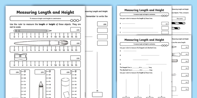 👉 Length Worksheets | Measuring Length Worksheets PDF | Twinkl
