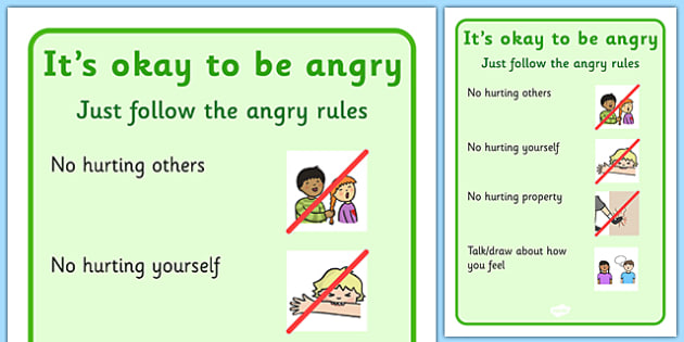 Its Okay To Be Angry Visual Support teacher made 