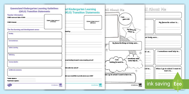 Queensland Kindergarten Learning Guideline (QKLG) Transitions Statements