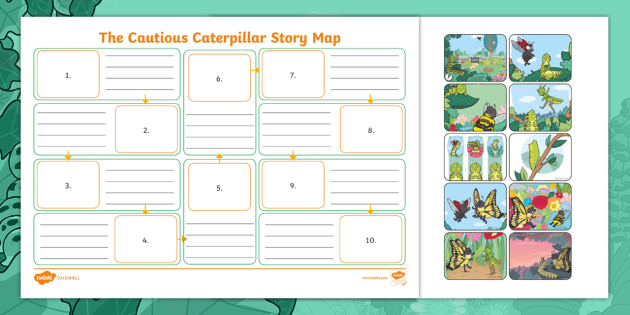 The Cautious Caterpillar Story Map (teacher made)