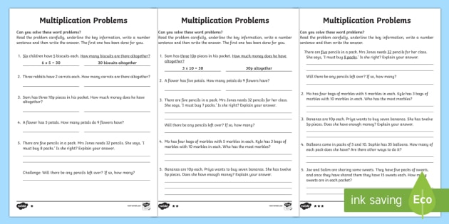 Grade 3 Division Word Problem Worksheets | K5 Learning