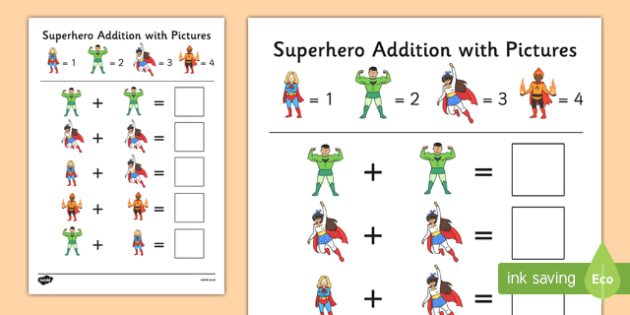 superheroes-themed-addition-with-pictures-worksheet-worksheet-pack