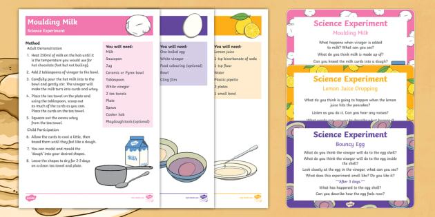 EYFS Pancake Day Science Experiments Resource Pack