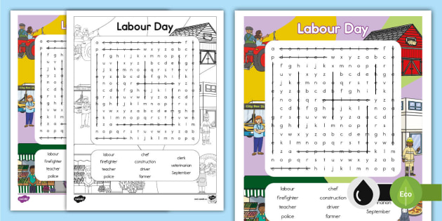 Canada Labour Day Word Search Puzzle Twinkl CA   Ca Ss 1657887674 Labour Day Word Search Ver 1 