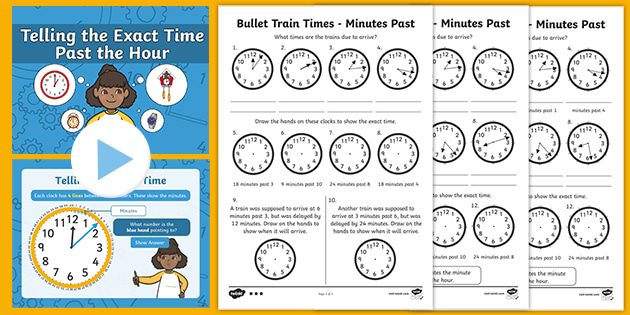 my homework lesson 5 tell time to the minute