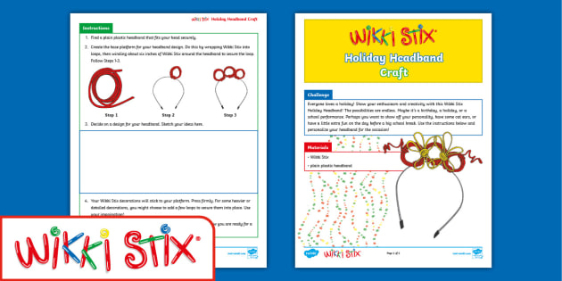 FREE Wikki Stix Stick To It Activity (Teacher-Made) - Twinkl