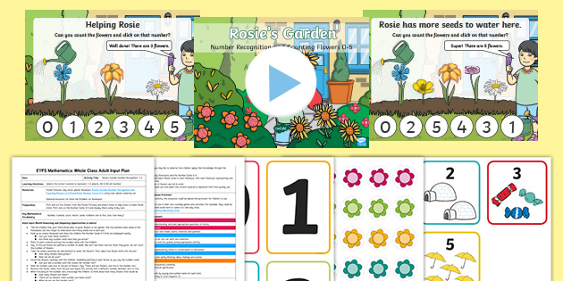 EYFS Counting in Rosie's Garden Adult Input Plan and Resource Pack