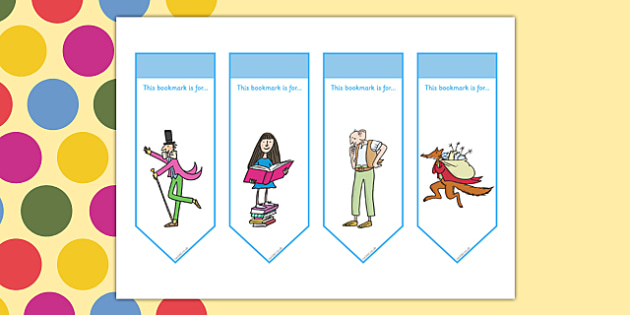 Roald Dahl Bookmarks (teacher made)
