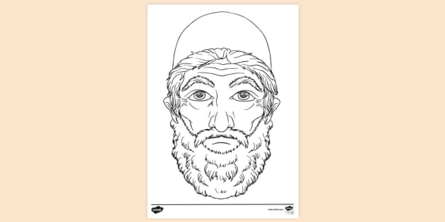 FREE! - Ptolemy's Head Colouring Sheet | Colouring | Twinkl