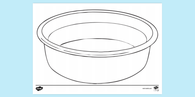 Basin of Water Colouring Sheet (teacher made)