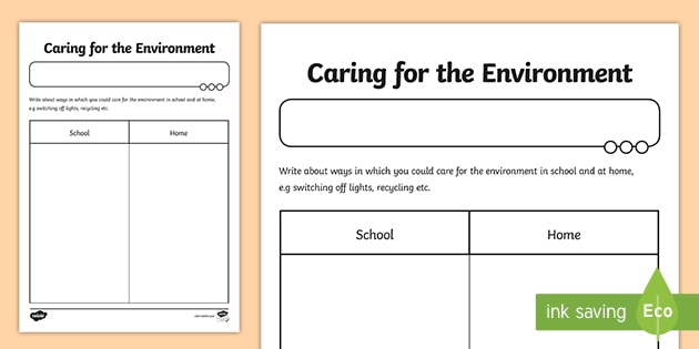 Looking After The Environment Ks1 Worksheet Teacher Made