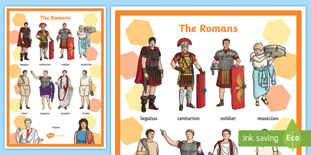 Roman People Vocabulary Mat - literacy, mats, visual, romans