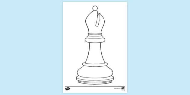 FREE! - King Chess Piece Page Border (Teacher-Made) - Twinkl