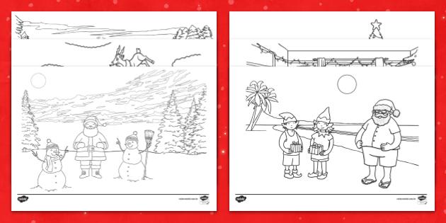 Desenhos para colorir de desenho de meias de natal e presentes para colorir  online 