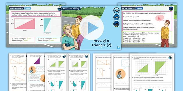 👉 Year 6 Area of a Triangle Teaching Pack | White Rose Support