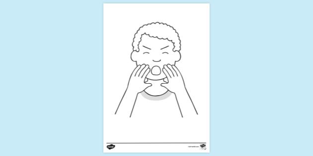 FREE! - Person Yelling Colouring Sheet | Colouring Sheets