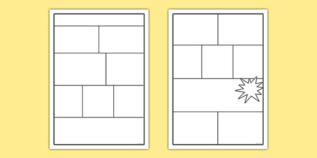 Comic Templates Teacher Made