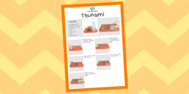 Tsunami Experiment Instructions Sheet Teacher Made