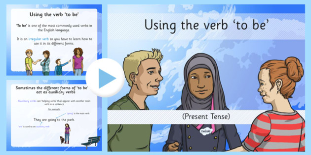Using The Verb To Be Present Tense Lesson Presentation