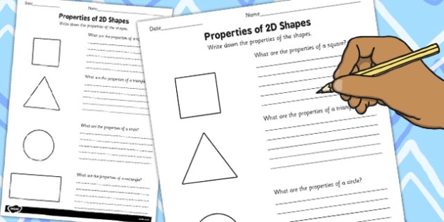 year 1 properties of 2d shapes worksheet worksheet pack