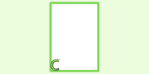 free letter c page border page borders twinkl