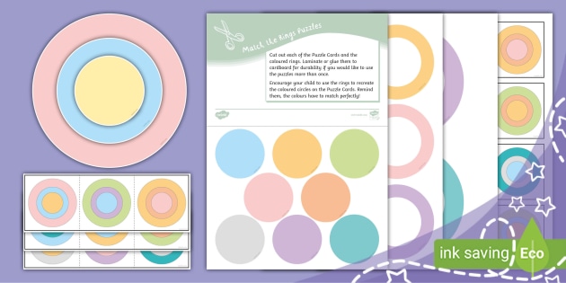 Lateral Thinking Puzzles: Match the Rings (teacher made)