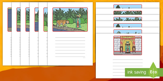 chinese new year story writing frames