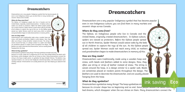 all-about-dream-catchers-fact-sheet-teacher-made