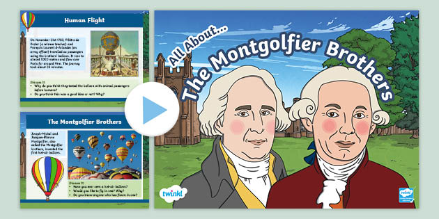 KS1 All About the Montgolfier Brothers PowerPoint