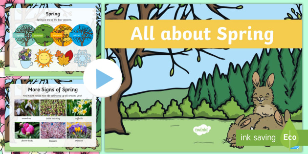 EYFS All About Spring PowerPoint - Seasons, Weather, New Life, Plants and