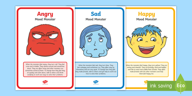 Mood Monsters Poster Set - mood monsters, poster, set ...