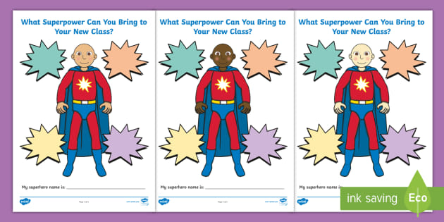 What's Your Superpower? Transition Display Cut-Outs Twinkl, 47% OFF